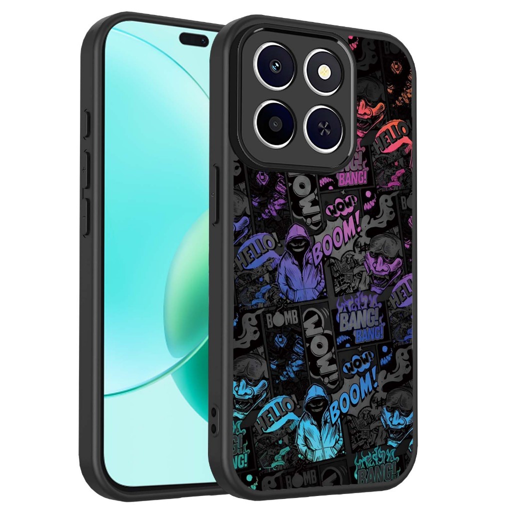 Ốp điện thoại Graffiti BOOM tiên tiến hợp thời trang cho Honor X6C X7C X7D X8B X8C X8D X9B X9C X9D 4G 5G Vỏ bảo vệ chống sốc Vỏ điện thoại di động