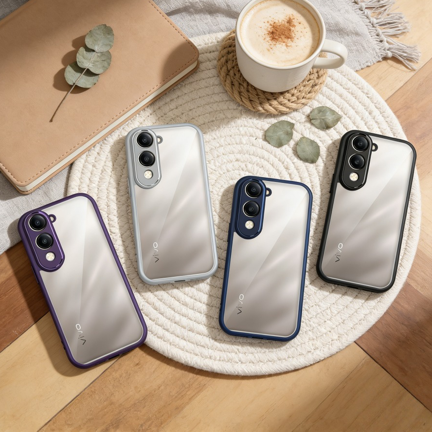 [Hàng có sẵn] Vỏ điện thoại chống sốc trong suốt VIVO Y04 Y29S Y19E Y19 IQOO Z10 T4 Lite Y19S GT Y16 Y56 T2X Y35 4G5G Vỏ bảo vệ Ốp lưng túi khí trong suốt