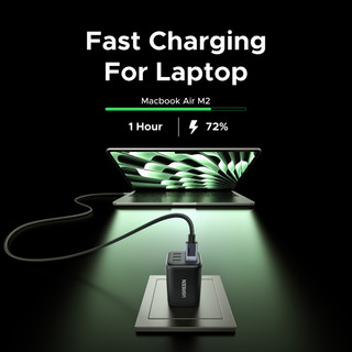 Bộ sạc nhanh 5 cổng UGREEN Nexode 45W GaN - Bộ sạc 4x USB-C & 1x USB-A cho iPhone 17 Pro / Pro Max