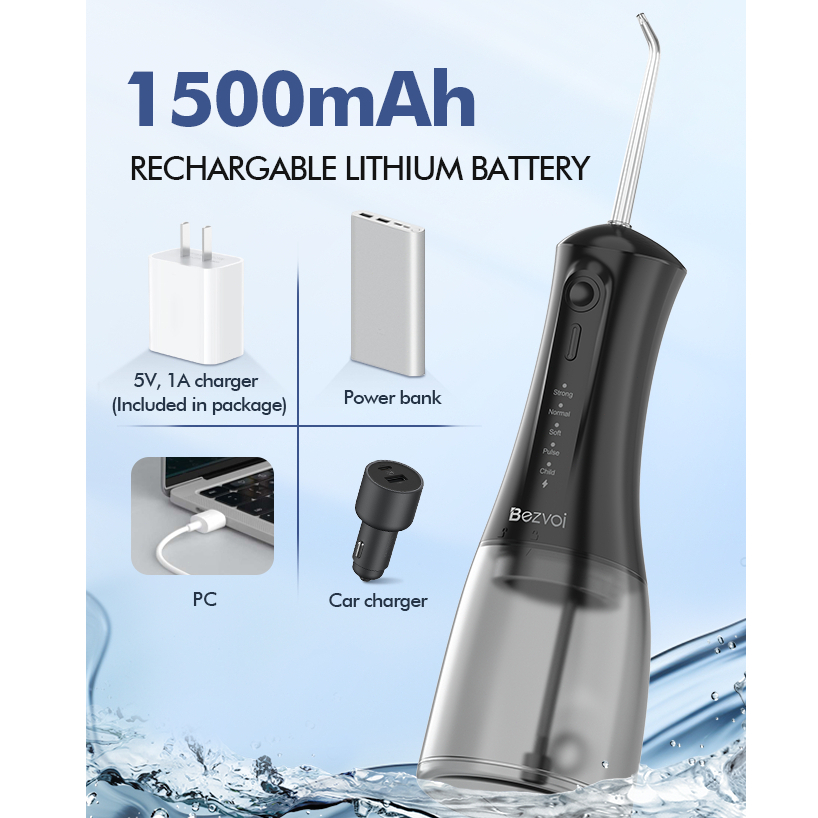 [CLEARANCE SALE][Bảo hành 24 tháng] Máy Tăm đánh bóng nước cầm tay Oral Irrigator Bezvoi Y213 không dây, 300ML, Máy tưới nước uống có thể sạc lại có gương miệng để niềng răng Làm sạch nướu Chăm sóc Bảo vệ khoang, chỉnh nha, nẹp chăm sóc nha khoa | BigBuy360 - bigbuy360.vn