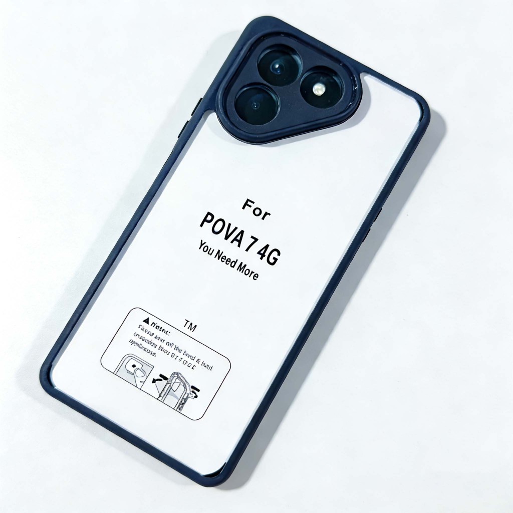 [Sẵn sàng] Vỏ điện thoại chống sốc trong suốt TECNO Pova 6 Neo 4G Pova 7 4G Vỏ bảo vệ Ốp lưng túi khí trong suốt