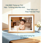 Khung ảnh kỹ thuật số bằng kim loại WiFi ARZOPA 10.1 ", Màn hình cảm ứng HD IPS, Dễ dàng chia sẻ ảnh / video qua ứng dụng miễn phí, Khung quà tặng thông minh tùy chỉnh cho gia đình - Vàng D10 — ảnh 5