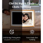 Khung ảnh kỹ thuật số bằng kim loại WiFi ARZOPA 10.1 ", Màn hình cảm ứng HD IPS, Dễ dàng chia sẻ ảnh / video qua ứng dụng miễn phí, Khung quà tặng thông minh tùy chỉnh cho gia đình - Vàng D10 — ảnh 7