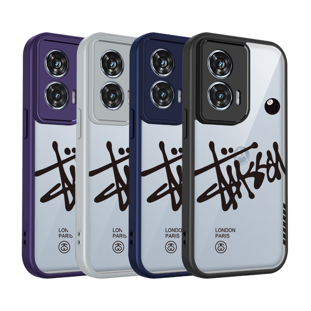 Ốp Bảo Vệ Điện Thoại TPU Chống Sốc Cho Motorola G04 G04S G05 G14 G15 G15 Power G24 G34 G35 G45 4G 5G Vỏ Nhiều Màu Sắc Hợp Thời Trang Bóng Đen 8 Vỏ Điện Thoại