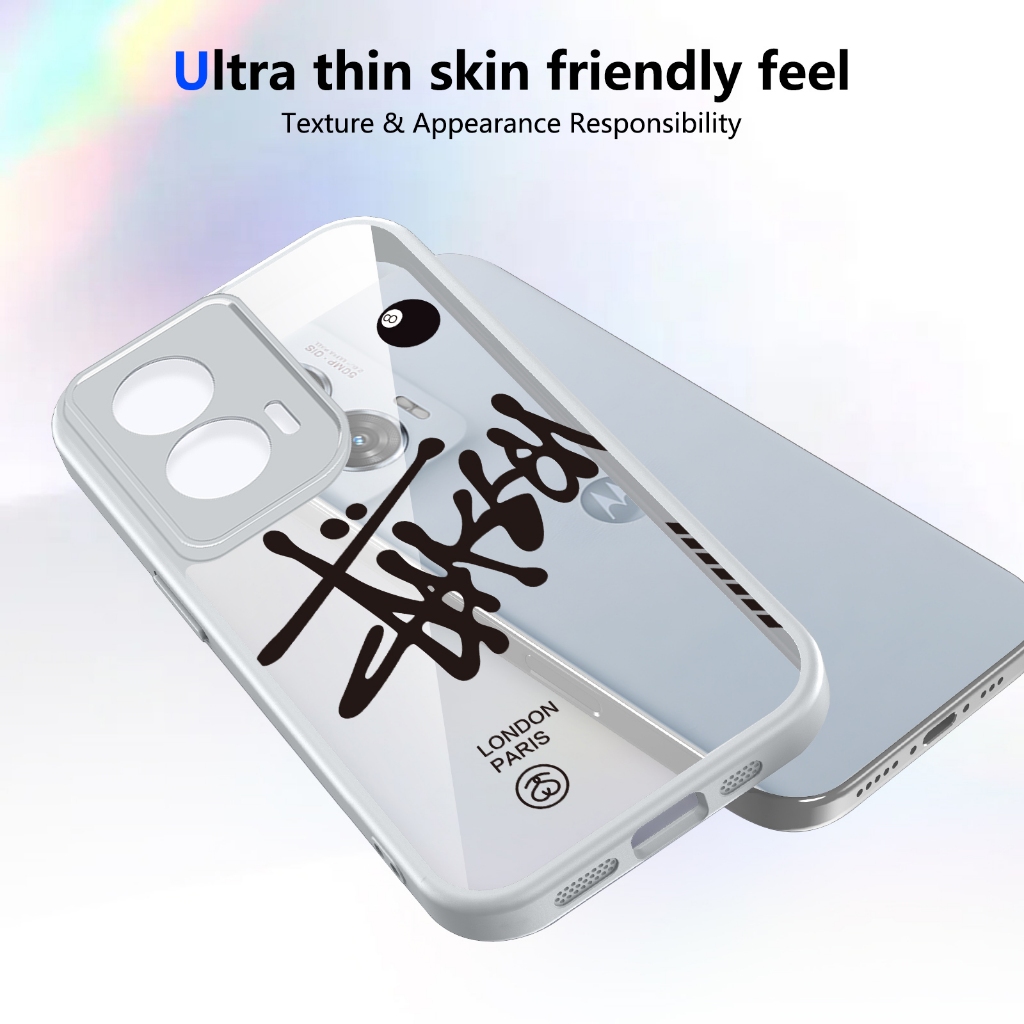 Ốp Bảo Vệ Điện Thoại TPU Chống Sốc Cho Motorola G04 G04S G05 G14 G15 G15 Power G24 G34 G35 G45 4G 5G Vỏ Nhiều Màu Sắc Hợp Thời Trang Bóng Đen 8 Vỏ Điện Thoại
