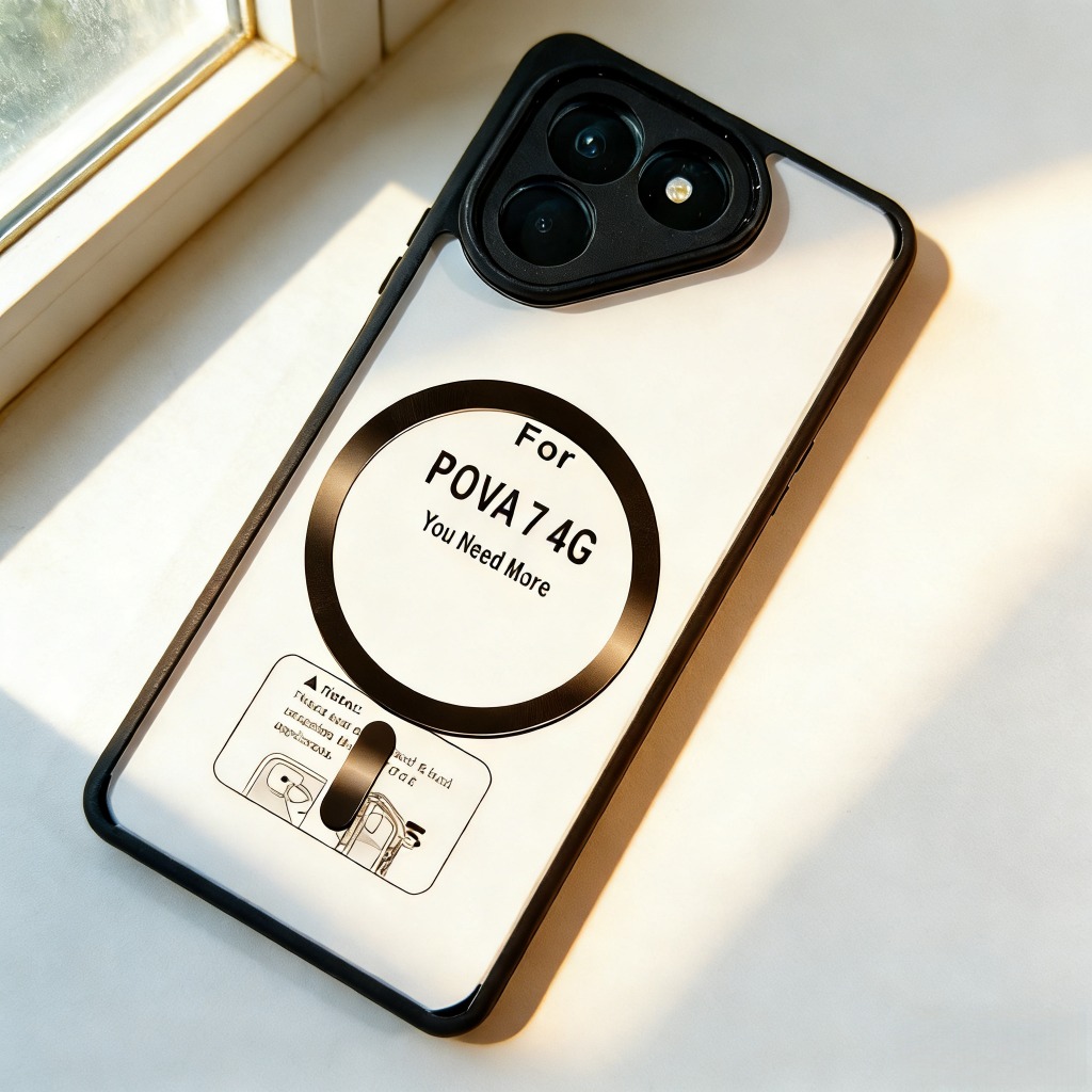 Ốp Điện Thoại Từ Tính Bảo Vệ Camera Chống Trầy Xước Phù Hợp Cho TECNO Pova 6 Neo 4G Pova 7 4G