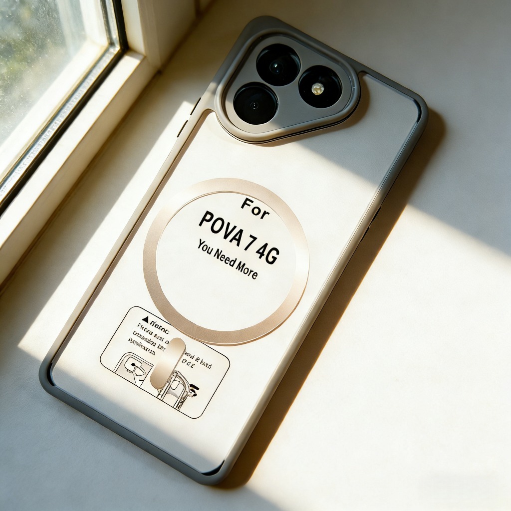 Ốp Điện Thoại Từ Tính Bảo Vệ Camera Chống Trầy Xước Phù Hợp Cho TECNO Pova 6 Neo 4G Pova 7 4G