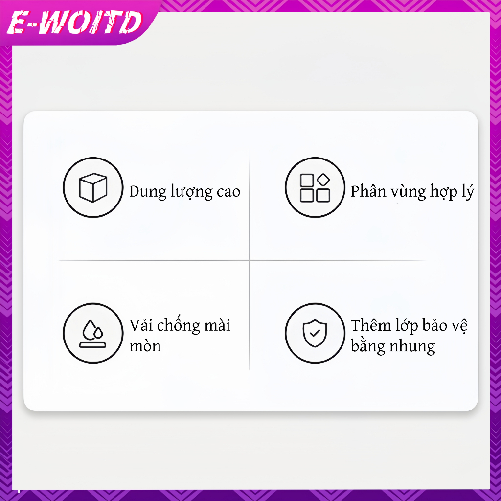 Túi Đựng Máy Ảnh E-WOITD Cho Canon Nikon Sony Pentax Fuji Du Lịch Ngoài Trời Túi Đeo Vai Đơn DSLR Túi Bảo Quản Dây Rút Khâu Ống Kính Túi HNVN