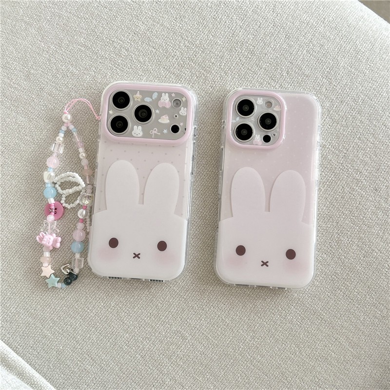 Ốp lưng iPhone cho 17 Pro max 16 Pro max Vỏ điện thoại chất liệu TPU hình thỏ