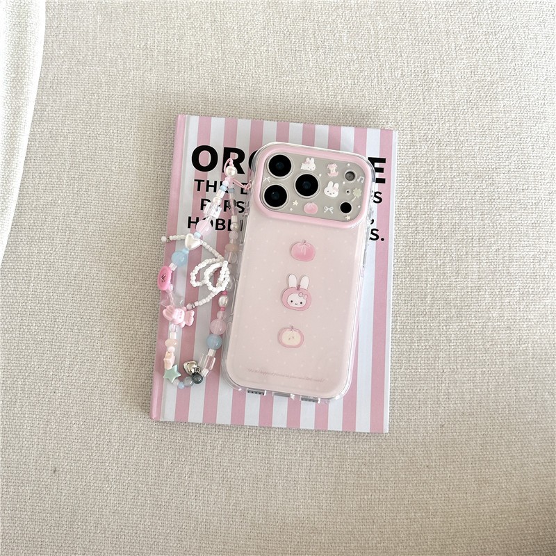 Ốp lưng iPhone cho 17 Pro max 16 Pro max Vỏ điện thoại chất liệu TPU hình thỏ