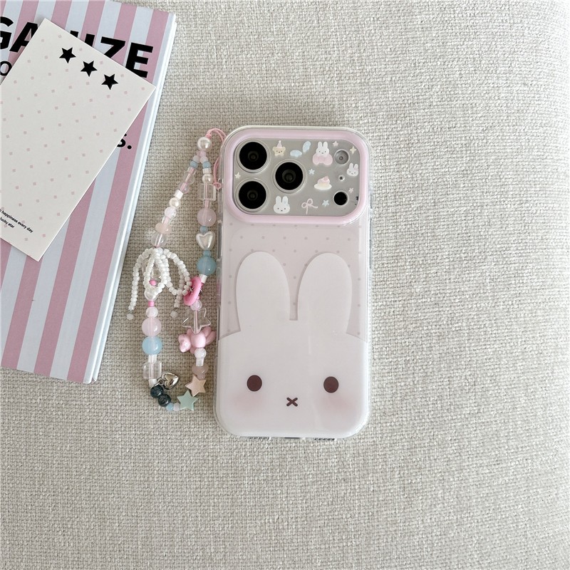 Ốp lưng iPhone cho 17 Pro max 16 Pro max Vỏ điện thoại chất liệu TPU hình thỏ