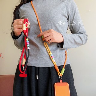 Dây đeo điện thoại dài, chống mất, đeo chéo, DIY bện