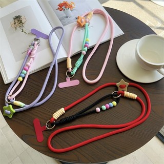 Dây đeo điện thoại dài, chống mất, đeo chéo, DIY bện