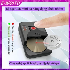 E-WOITD 1 Nút Sạc Pin Đa Năng LIR2032 1632 2450 4.2V Bộ Phận Pin Nút Sạc Pin E-WOITD