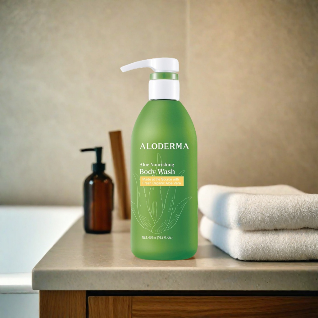 Thiết Kế Của Sữa Tắm Dưỡng Ẩm Aloderma 460Ml