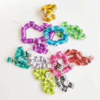 8mm Vòng chân 50 chiếc 2026/2027 cho bồ câu/vẹt, phụ kiện nhẫn bồ câu