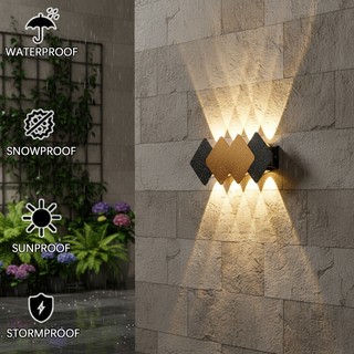 AIMI Đèn Tường Ngoài Trời Ip65 Đèn Tường Led Chống Nước Trang Trí Tường Trong Nhà Thích Hợp Cho Sân Vườn Phòng Ngủ Nhà Hàng Sinh Hoạt