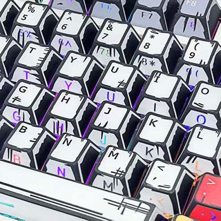 Truyện Tranh Gió Bên Tỏa Sáng Qua Keycaps PBT Dye-sub Cherry Profile Keycap Tùy Chỉnh Keycaps Tương Thích Với Cherry Gateron MX Switches