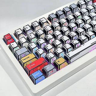 Truyện Tranh Gió Bên Tỏa Sáng Qua Keycaps PBT Dye-sub Cherry Profile Keycap Tùy Chỉnh Keycaps Tương Thích Với Cherry Gateron MX Switches
