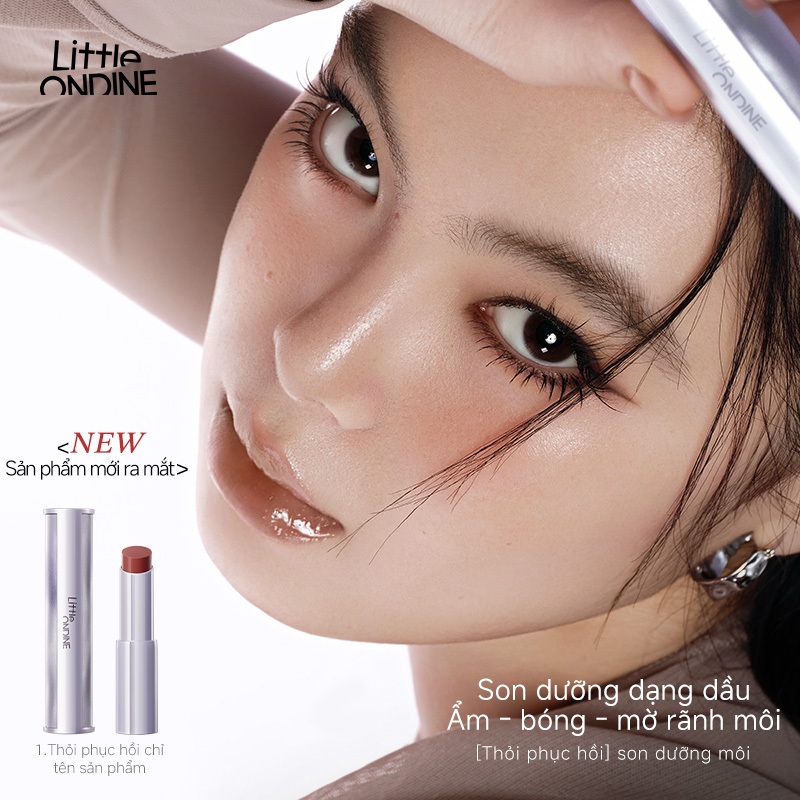 Little Ondine Son môi dưỡng mềm ánh sáng tự nhiên Dưỡng ẩm, giữ màu lâu, không khô môi, mịn màng 3g