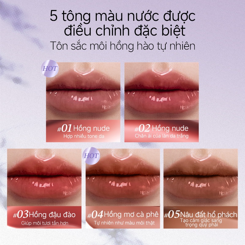 Little Ondine Son môi dưỡng mềm ánh sáng tự nhiên Dưỡng ẩm, giữ màu lâu, không khô môi, mịn màng 3g