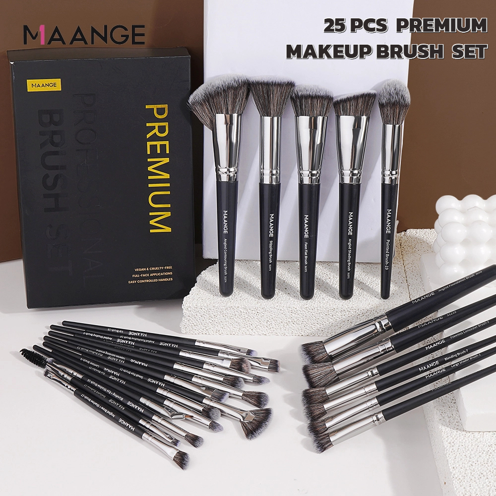 Bộ 25 Cọ Trang Điểm MAANGE Chuyên Nghiệp Chất Lượng Tốt Quà Hộp 51407