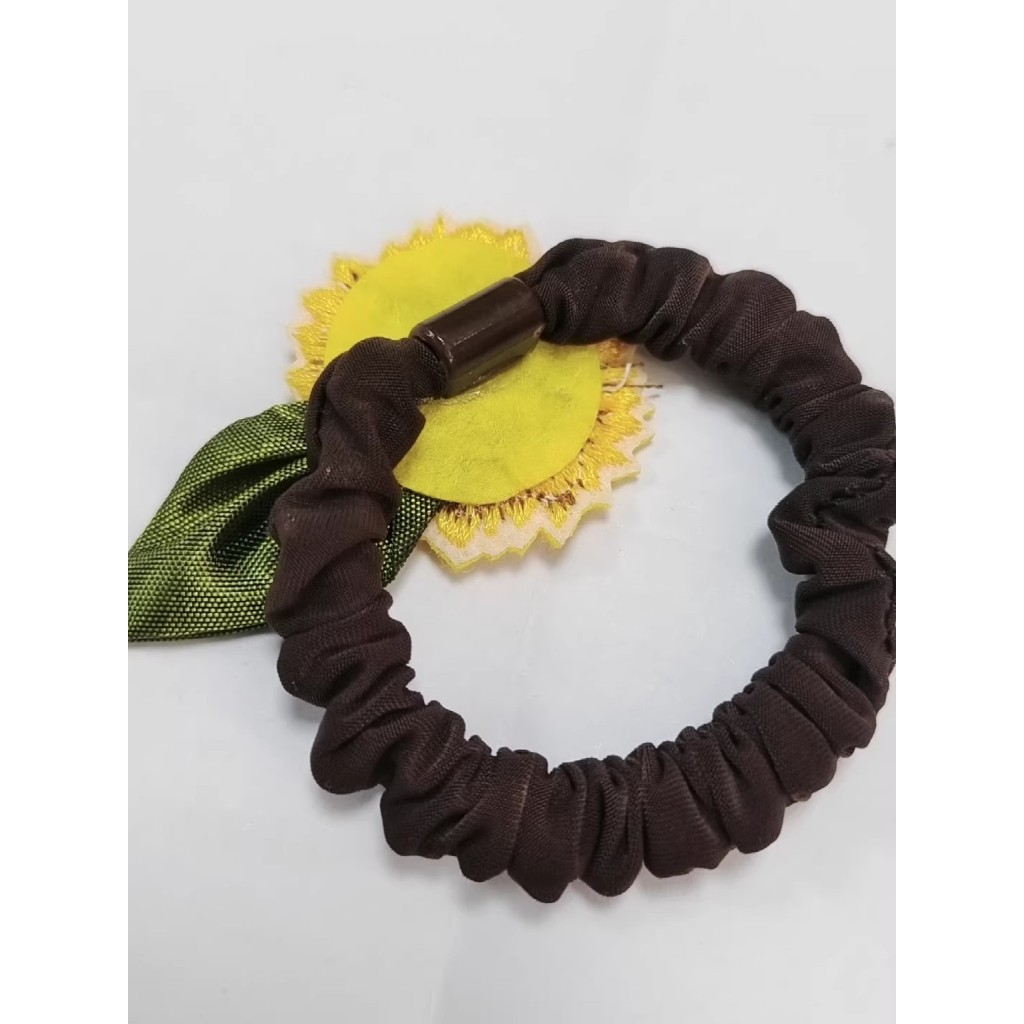 Thời Trang Hoa Hướng Dương Cho Buộc Tóc Đuôi Ngựa - Dây Co Dài, Dễ Thương và Bền
