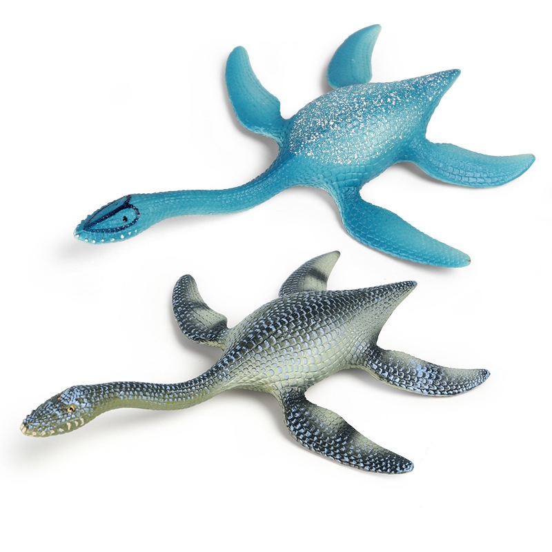 Plesiosaur Mô phỏng động vật khủng long mô hình trẻ em đồ chơi nhựa đại dương rắn plesiosaur mosasaur cá rồng trang trí