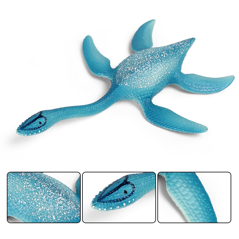 Plesiosaur Mô phỏng động vật khủng long mô hình trẻ em đồ chơi nhựa đại dương rắn plesiosaur mosasaur cá rồng trang trí