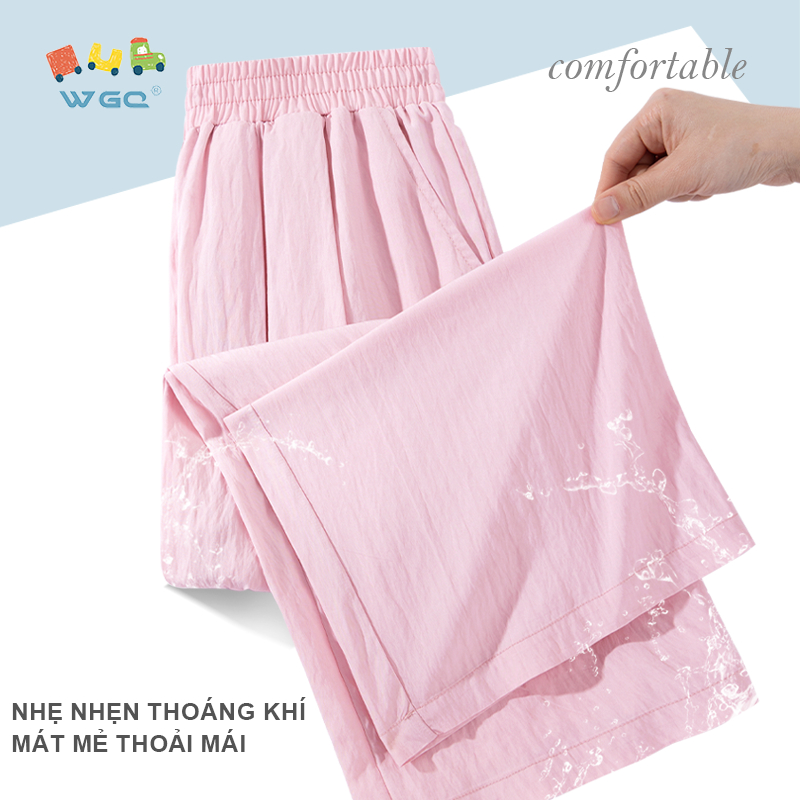 W.G.Q  Quần Bé Gái, Phong Cách Mới Mùa Hè, Nhẹ Thoáng Khí, Lỏng Lẻo Thoải Mái