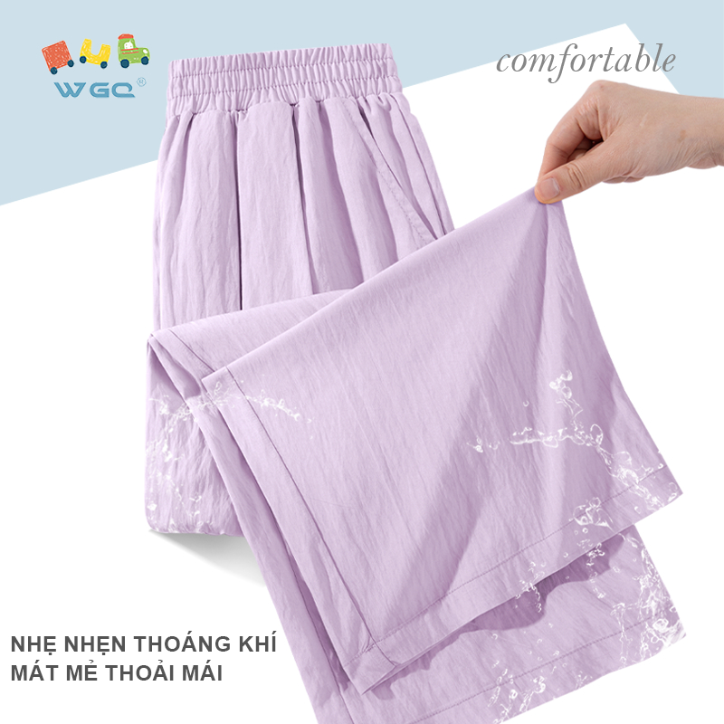 W.G.Q  Quần Bé Gái, Phong Cách Mới Mùa Hè, Nhẹ Thoáng Khí, Lỏng Lẻo Thoải Mái