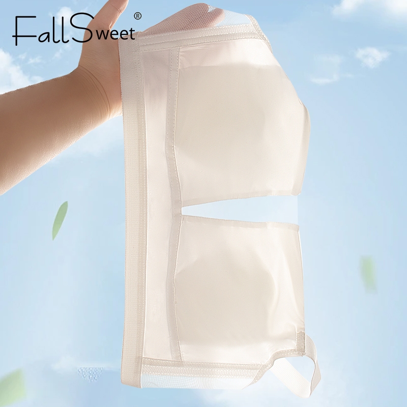 FallSweet 2 Chiếc Siêu Mỏng Full Cup Áo Lót Liền Mạch Một Mảnh Áo Quần Lót Thoáng Khí Không Dây