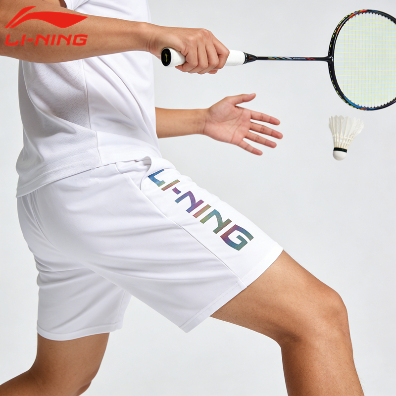 Quần short cầu lông khô nhanh Li Ning, quần short tập thể thao thông thường, quần short thoáng khí thể dục
