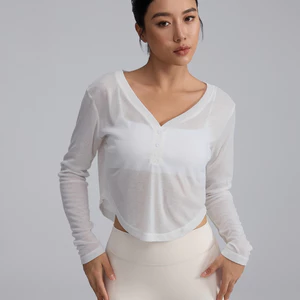 Áo Khoác Cardigan Tập Yoga / Thể Dục Tay Dài Thoáng Khí Cho Nữ