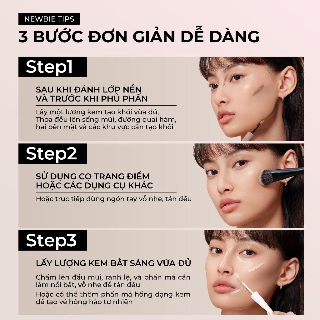 Little Ondine Kem Highlight & Little Ondine tone up cream 10g