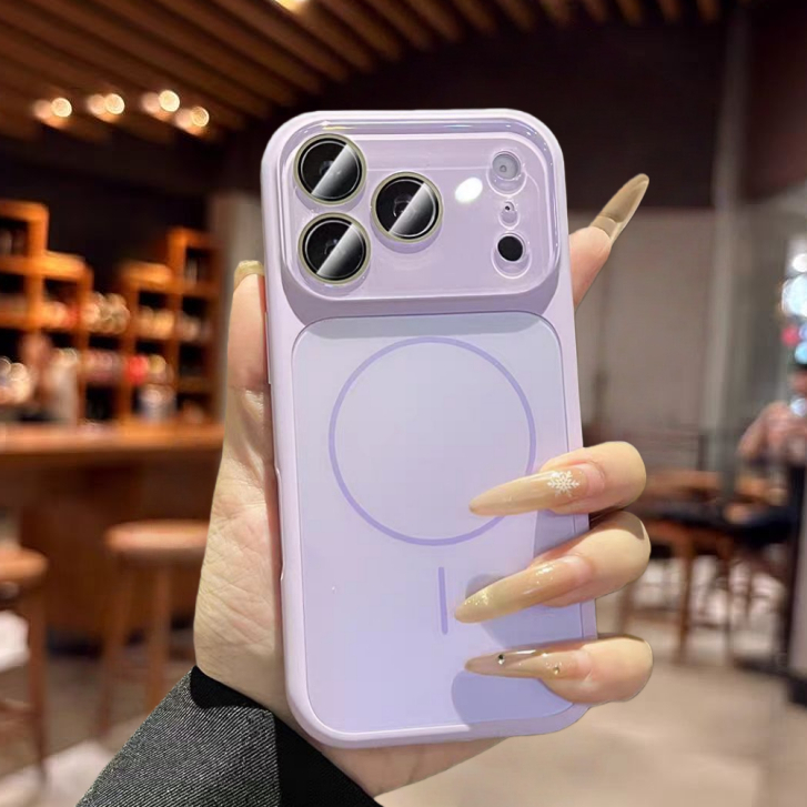 Có nắp ống kính / Ốp lưng cứng silicon + PC tương thích cho iPhone 13 pro max 14 pro max 15 pro max 16 pro max 17 pro max