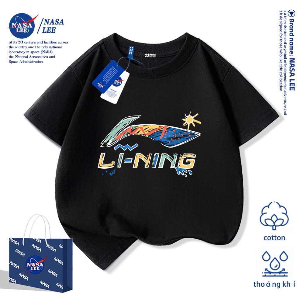 💥Xu hướng hot 2026💥 Áo thun trẻ em NASA họa tiết streetwear Chất liệu cotton Unisex Giao hàng ngay