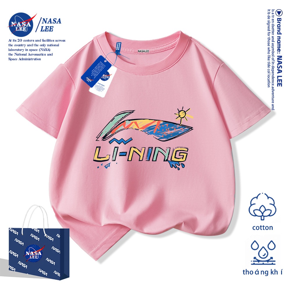 💥Xu hướng hot 2026💥 Áo thun trẻ em NASA họa tiết streetwear Chất liệu cotton Unisex Giao hàng ngay