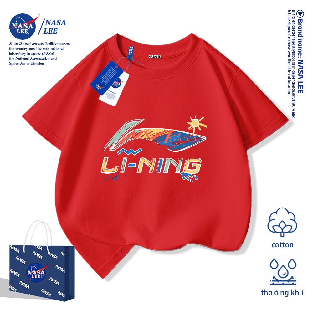 💥Xu hướng hot 2026💥 Áo thun trẻ em NASA họa tiết streetwear Chất liệu cotton Unisex Giao hàng ngay