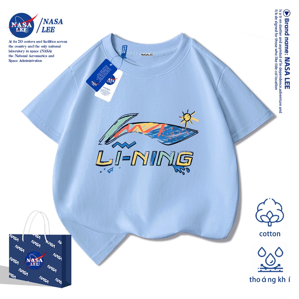 💥Xu hướng hot 2026💥 Áo thun trẻ em NASA họa tiết streetwear Chất liệu cotton Unisex Giao hàng ngay