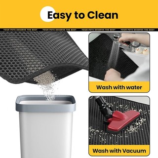 Thảm lót mèo, Thảm lót mèo tổ ong hai lớp EVA, Thảm đựng rác chống nước tiểu chống thấm nước, Thảm đựng rác cho sàn, Thảm lót Kitty