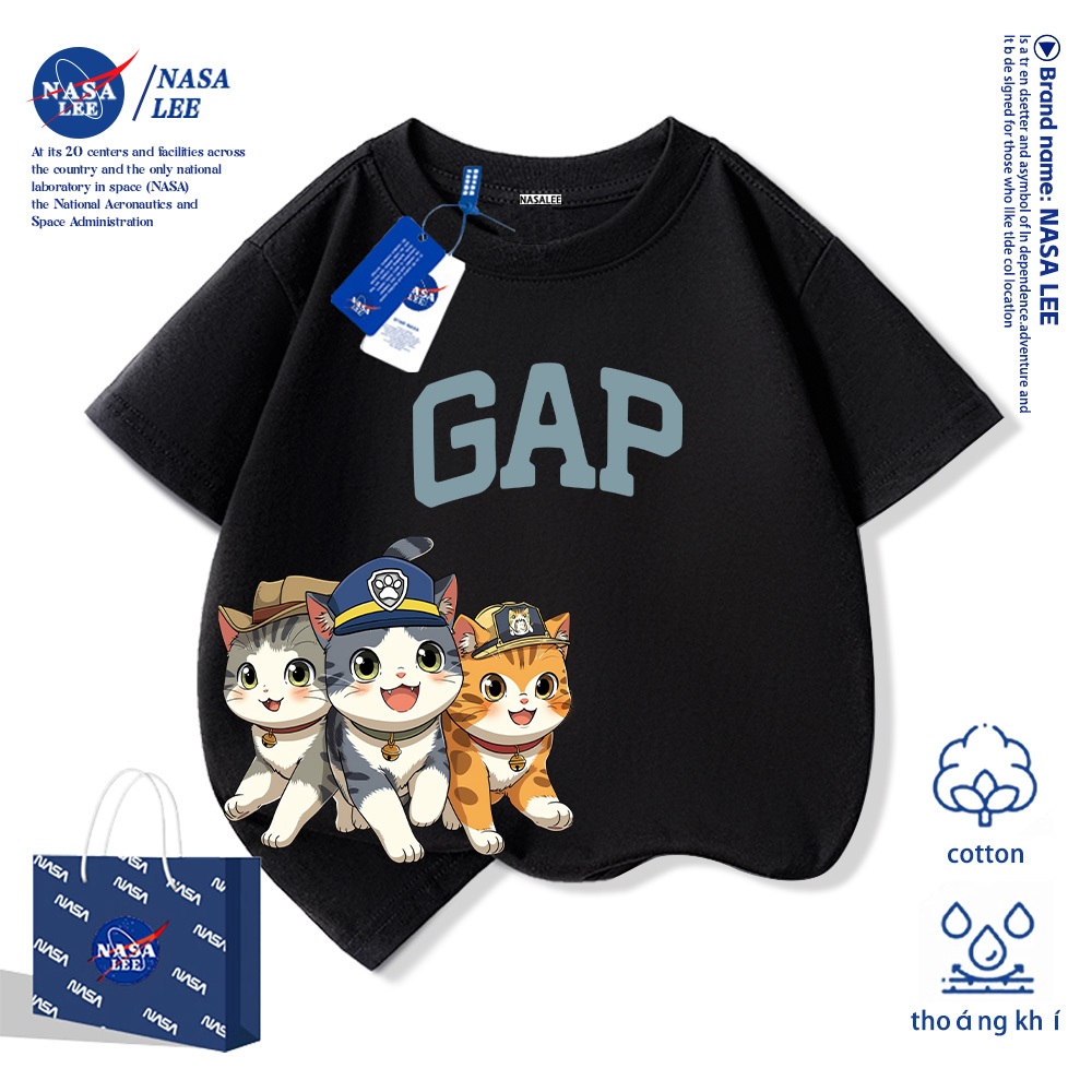 💥Xu hướng hot 2026💥 Áo thun trẻ em NASA họa tiết Paw Patrol Chất liệu cotton Unisex Giao hàng ngay