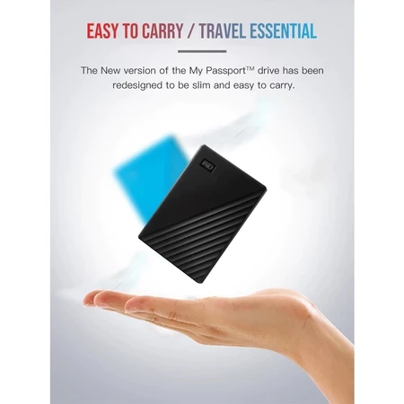 Ổ cứng gắn ngoài WD My Passport 1TB-2TB-2,5 Inch, Hộ chiếu WD thiết kế mới