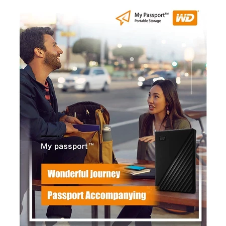 Ổ cứng gắn ngoài WD My Passport 1TB-2TB-2,5 Inch, Hộ chiếu WD thiết kế mới