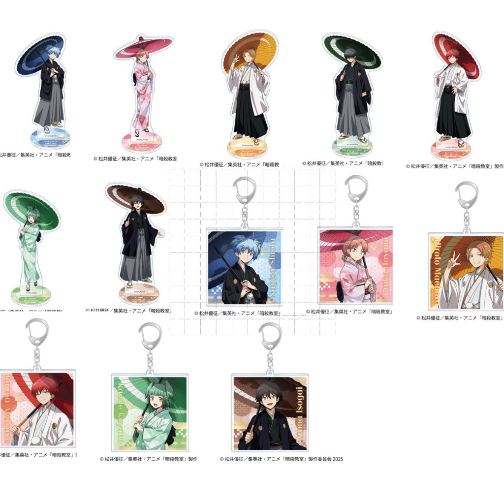 Lớp học ám sát Acrylic Đứng & Móc khóa Charm Nagisa Karma Korosensei Anime Hình Phụ kiện