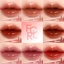 FOCALLURE 2 gói Gương Syrup Tint Dewy Lip Tint Gloss Rich Sắc tố cao Osmanthus Mùi Khóa màu Không chuyển Cốc chống dính Đèn ẩm trong suốt