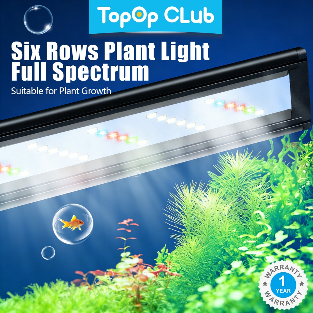 Đèn bể cá LED toàn phổ 6 tầng TOPOP cho cây thủy sinh | Pro Color Rendering & Chống Thấm Nước