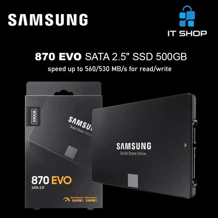 Ổ cứng thể rắn Samsung 870 EVO 500GB / 1TB- Ổ cứng thể rắn tích hợp 2,5 Inch, Bộ nhớ Flash NAND 3D,