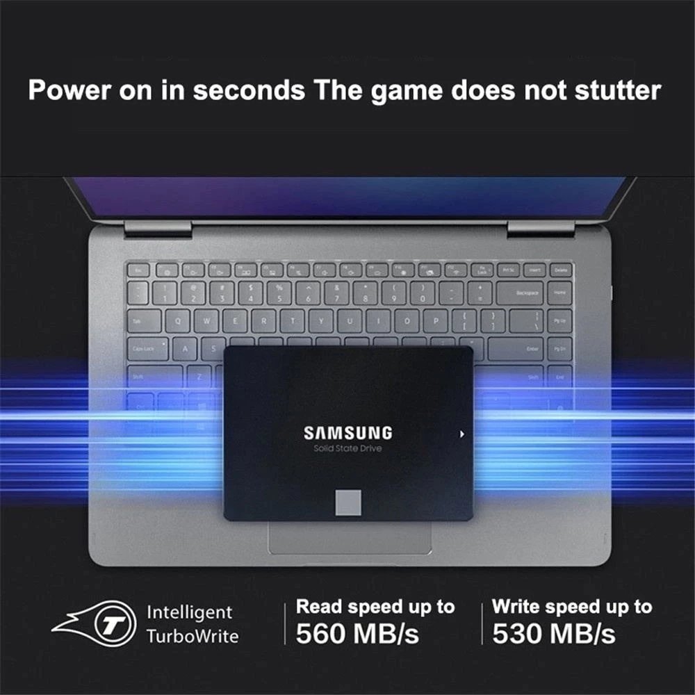 Ổ cứng thể rắn Samsung 870 EVO 500GB / 1TB- Ổ cứng thể rắn tích hợp 2,5 Inch, Bộ nhớ Flash NAND 3D,