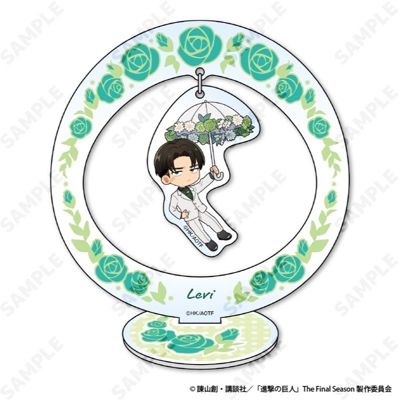 Dignified Attack on Titan Chibi Acrylic Đứng & Mặt Dây Chuyền Eren Mikasa Armin Levi Fan Art Móc Khóa